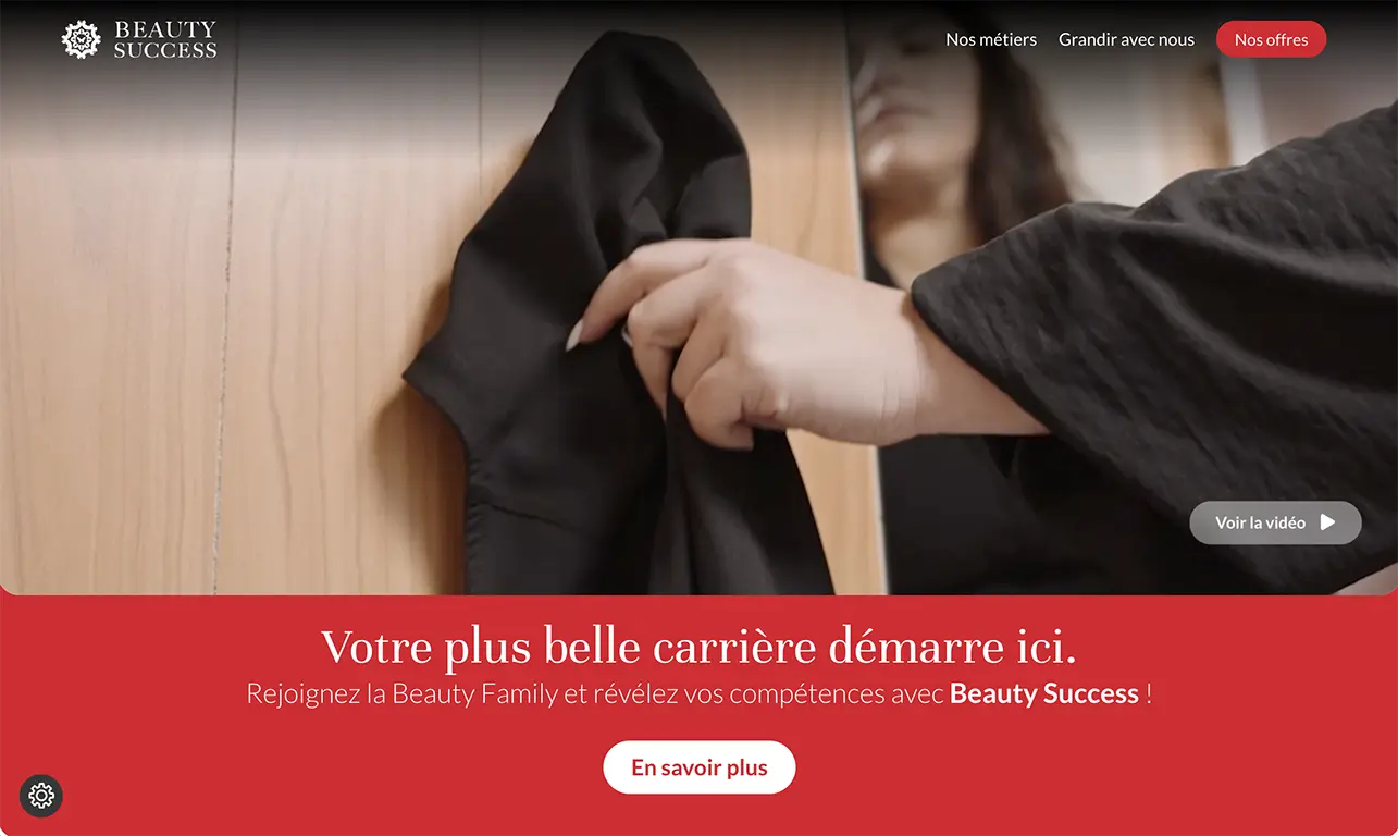 Site carrière Beauty Success